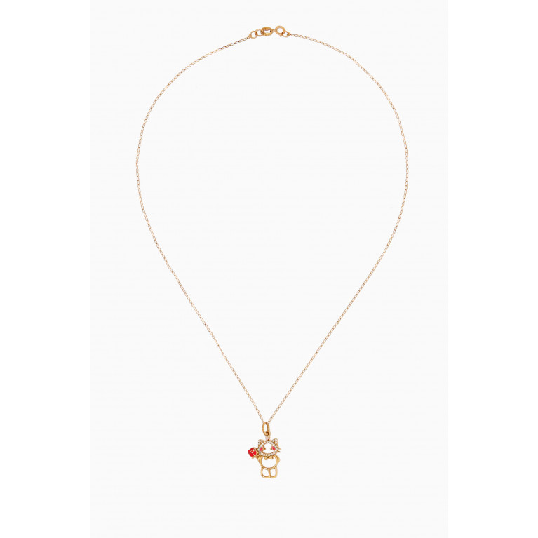 Baby Fitaihi - Maya the Kitten Diamond Necklace in 18kt Gold