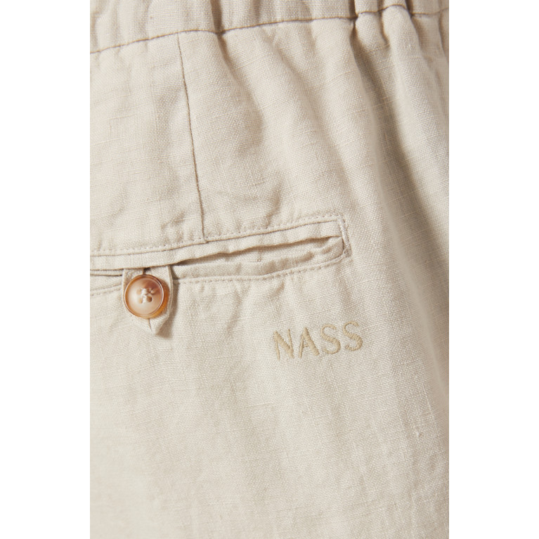 NASS - Tivoli Drawstring Shorts in Linen Neutral