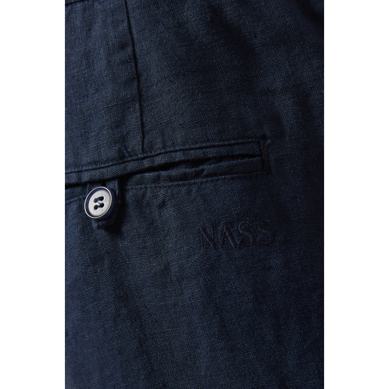 NASS - Tivoli Drawstring Shorts in Linen Blue