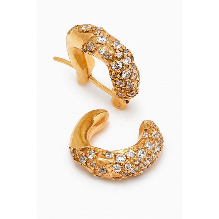 Joanna Laura Constantine - Mini Wave Single Ear Set in 18kt Gold-plated Brass