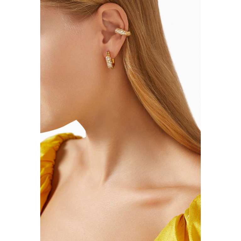 Joanna Laura Constantine - Mini Wave Single Ear Set in 18kt Gold-plated Brass