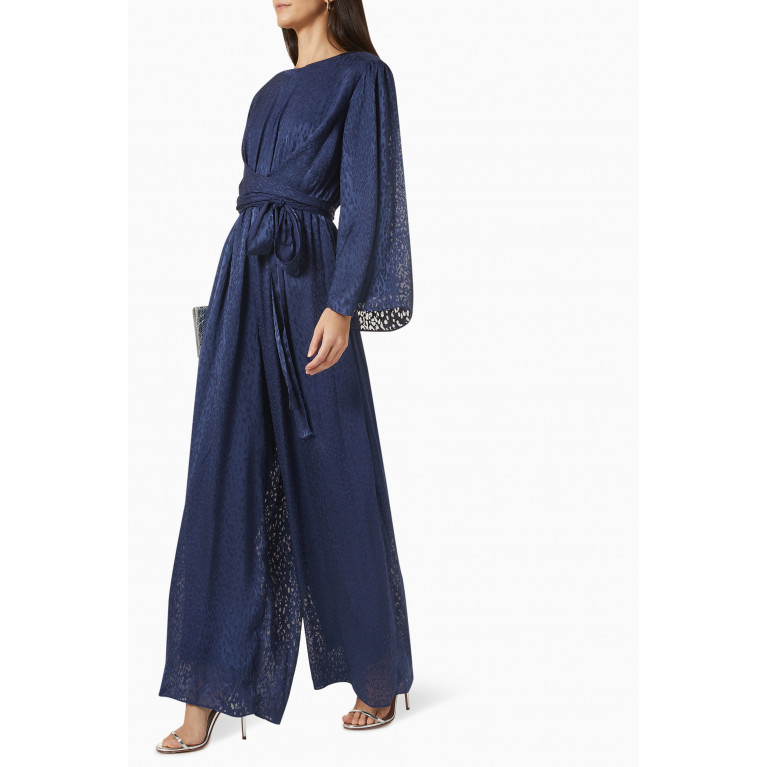 Qui Prive - Belted Printed Jumpsuit