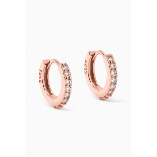 The Jewels Jar - Lana Huggie Hoops in Rose Gold-plated Sterling Silver