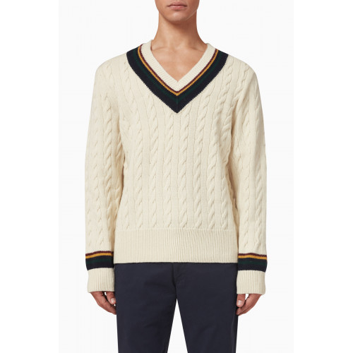 Polo Ralph Lauren - Stripe Patterned Sweater in Wool-blend