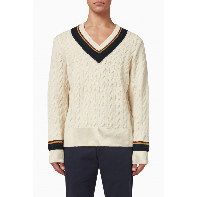 Polo Ralph Lauren - Stripe Patterned Sweater in Wool-blend