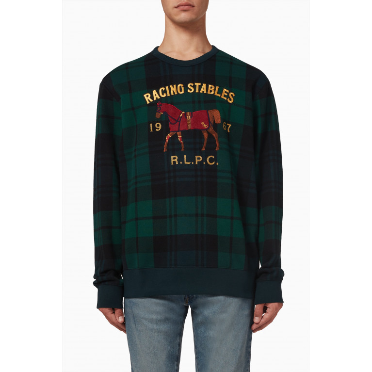 Polo Ralph Lauren - Horse Embroidered Sweatshirt in Cotton