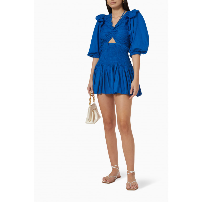 Sea New York - Paco Smocked Playsuit in Cotton