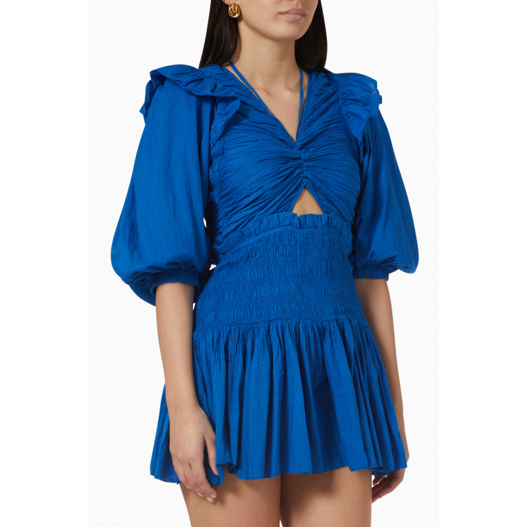 Sea New York - Paco Smocked Playsuit in Cotton