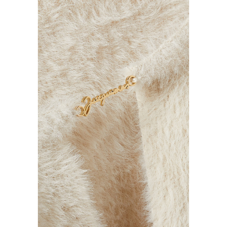 Jacquemus - La Maille Neve Top in Fluffy Mohair-knit Neutral