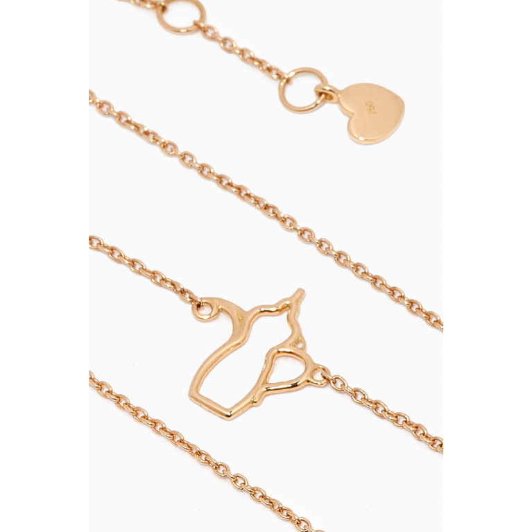 MKS Jewellery - Dallah Outline Bracelet in 18kt Gold