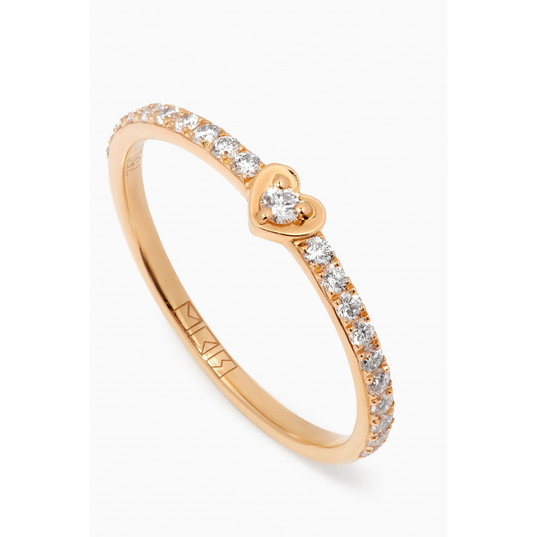 MKS Jewellery - Little Heart Diamond Ring in 18kt Gold
