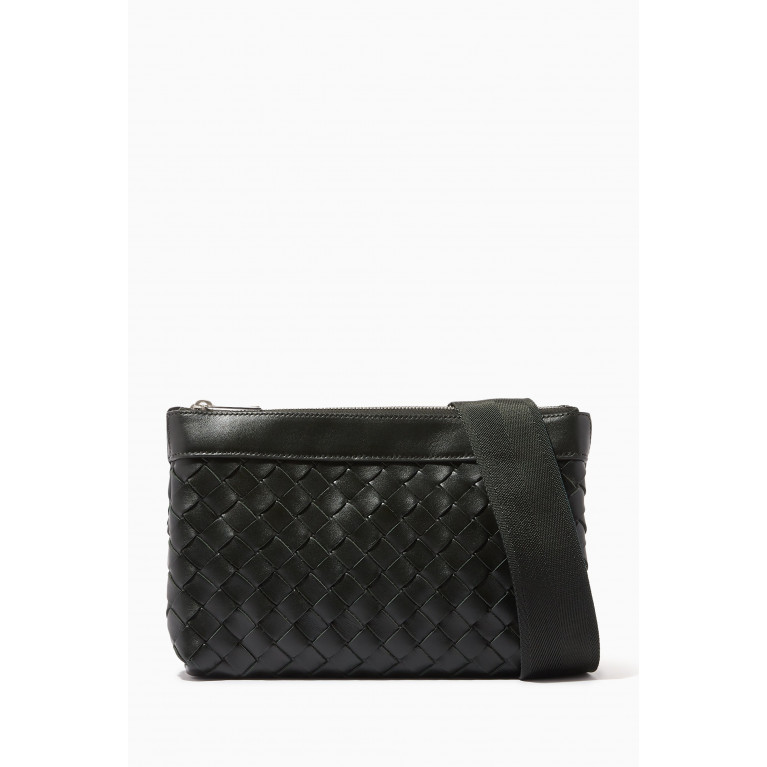 Bottega Veneta - Classic Intrecciato Cross-body Bag in Leather