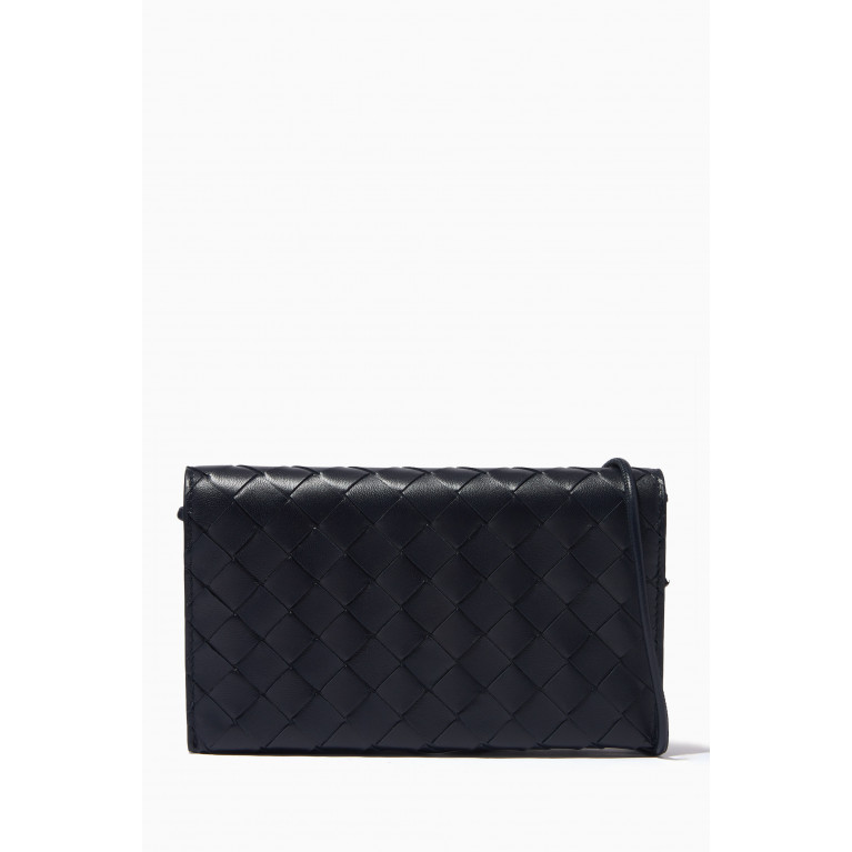 Bottega Veneta - Wallet on Strap in Intrecciato Leather