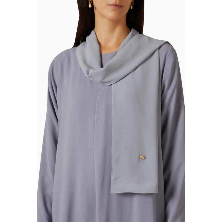 SH Collection - Abaya, Top & Pants Set Grey