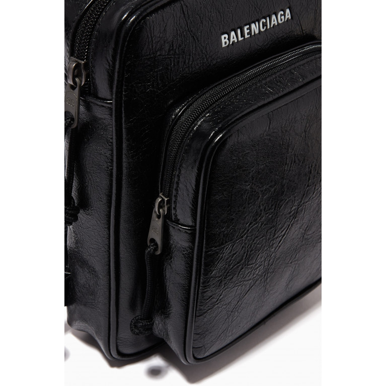 Balenciaga - Explorer Crossbody Messenger Bag in Leather
