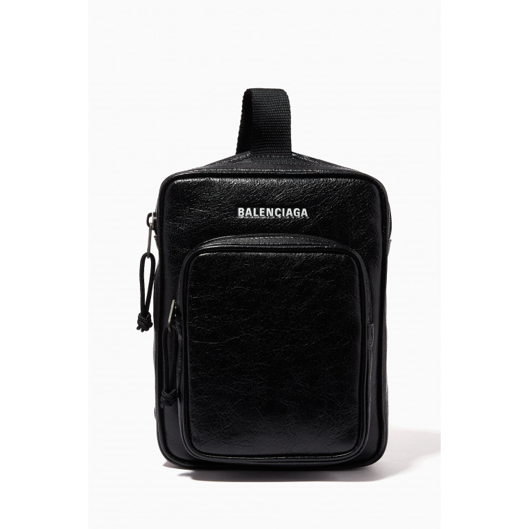 Balenciaga - Explorer Crossbody Messenger Bag in Leather