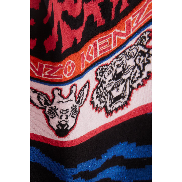 KENZO KIDS - Party Capsule Animal-print Skirt in Cotton Pink