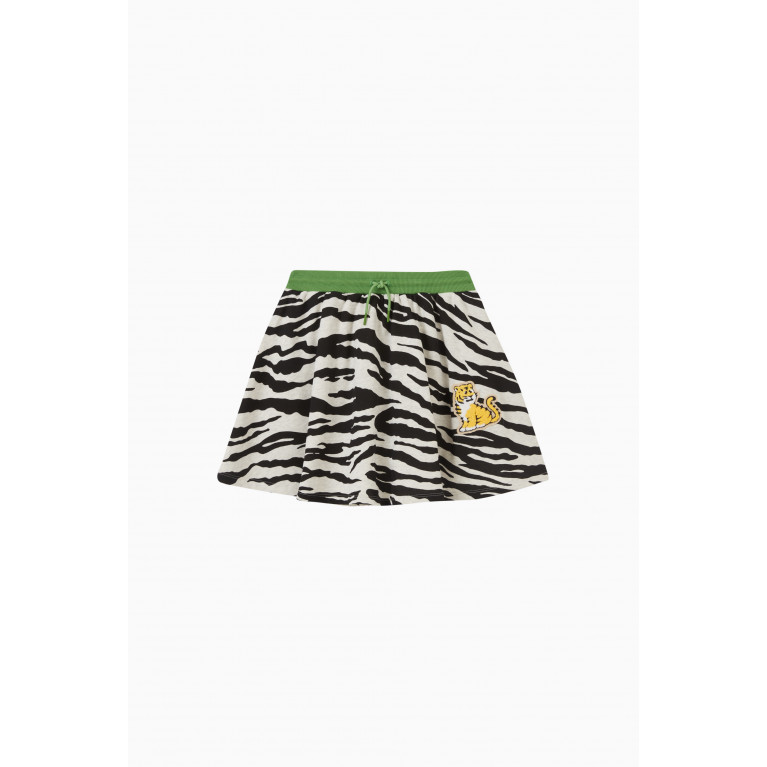 KENZO KIDS - KENZO KIDS - Animal Skirt in Cotton Grey