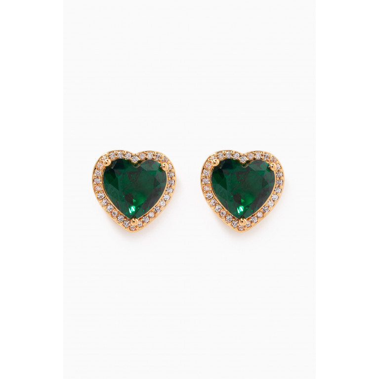 Kate Spade New York - My Love Pavé Heart Stud Earrings