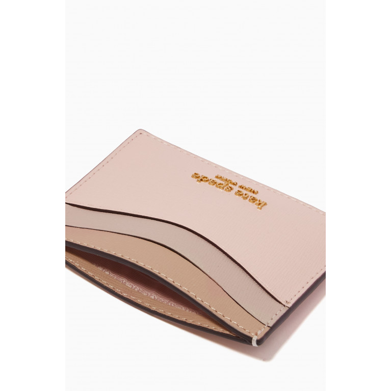 Kate Spade New York - Morgan Card Holder in Saffiano Leather Pink