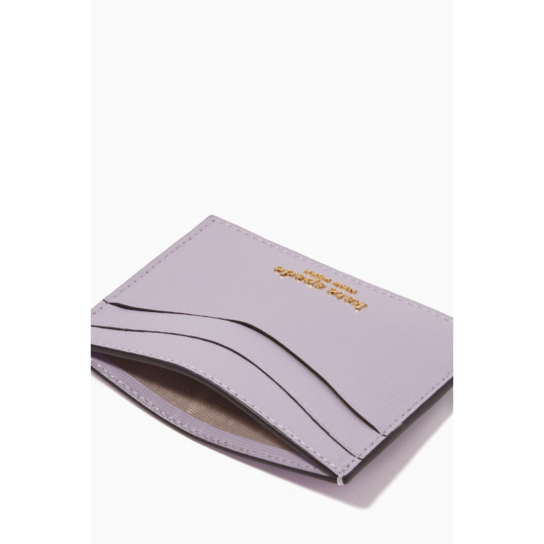 Kate Spade New York - Morgan Card Holder in Saffiano Leather Purple