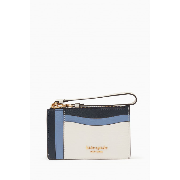 Kate Spade New York - Morgan Wristlet Card Holder in Faux Leather Neutral