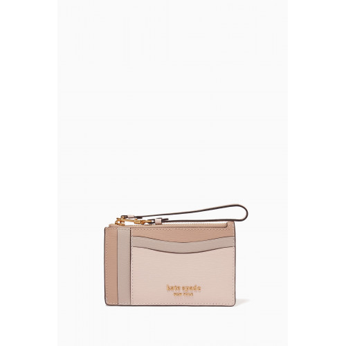 Kate Spade New York - Morgan Wristlet Card Holder in Faux Leather Pink