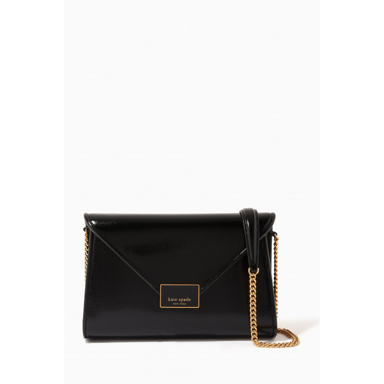 Kate Spade New York - Medium Anna Envelope Clutch in Leather Black