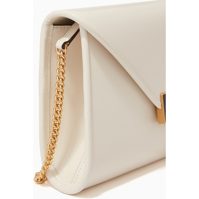 Kate Spade New York - Medium Anna Envelope Clutch in Leather White