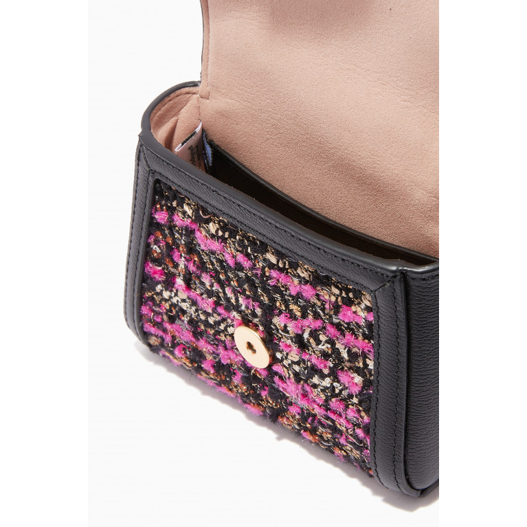 Kate Spade New York - Small Katy Top Handle Bag in Tweed & Leather
