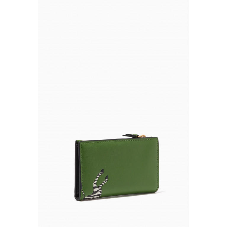 Kate Spade New York - Small Bi-fold Zebra Wallet in Leather