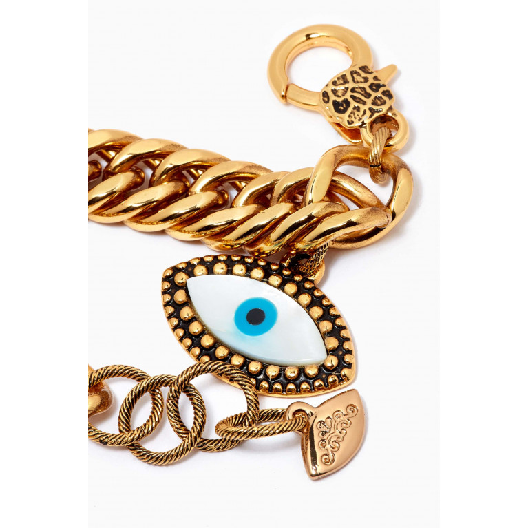 Mon Reve - Soul Adventurer Evil Eye Bracelet in Gold-plated Brass