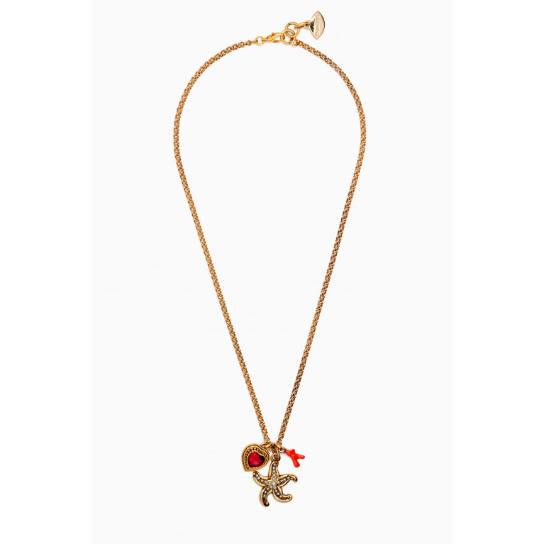 Mon Reve - Sunset Lover Mersa Necklace in Gold-plated Brass