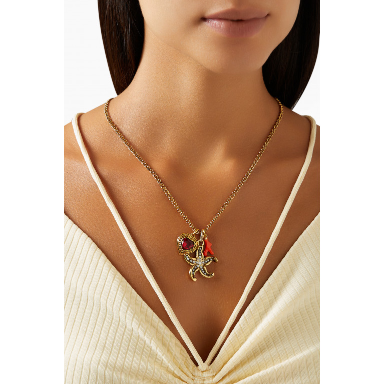 Mon Reve - Sunset Lover Mersa Necklace in Gold-plated Brass