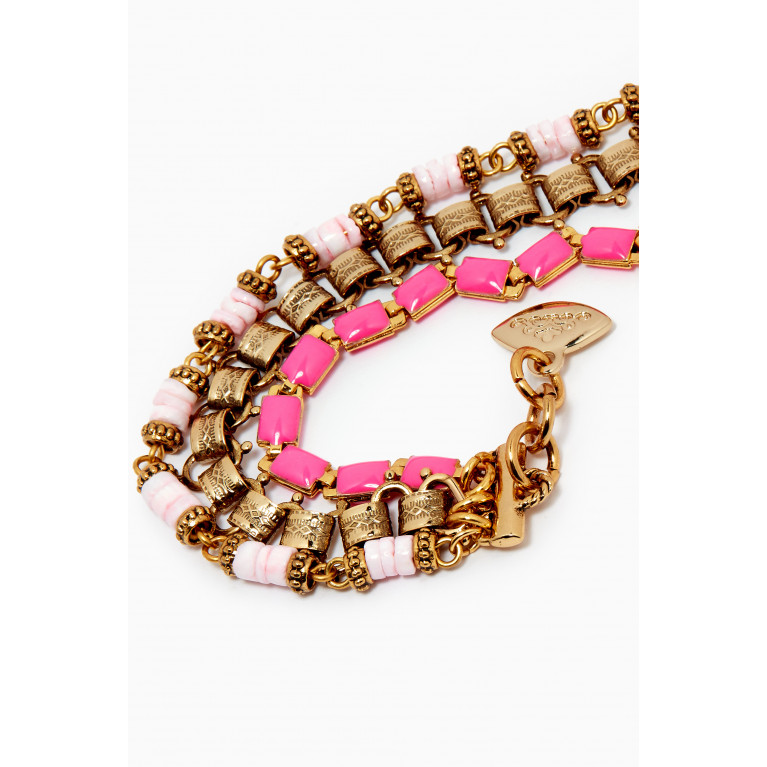 Mon Reve - Sunset Lover Pinque Bracelet in Gold-plated Brass