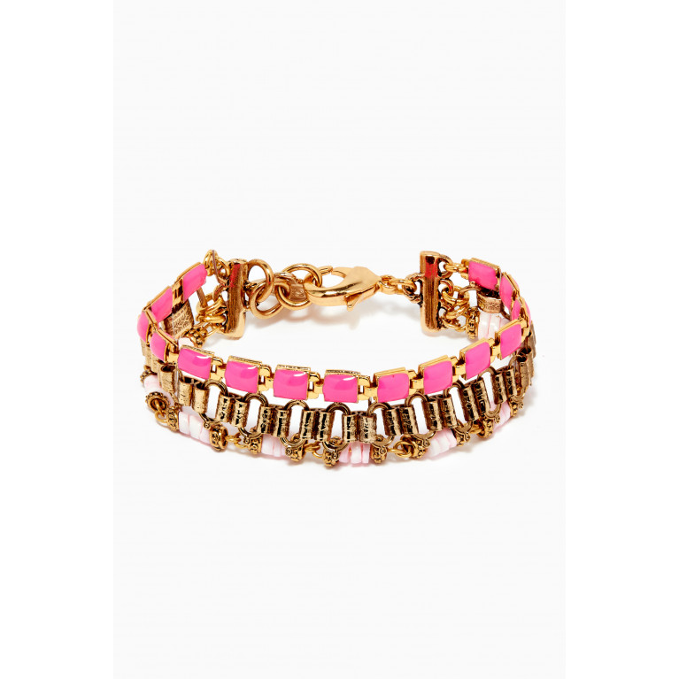 Mon Reve - Sunset Lover Pinque Bracelet in Gold-plated Brass