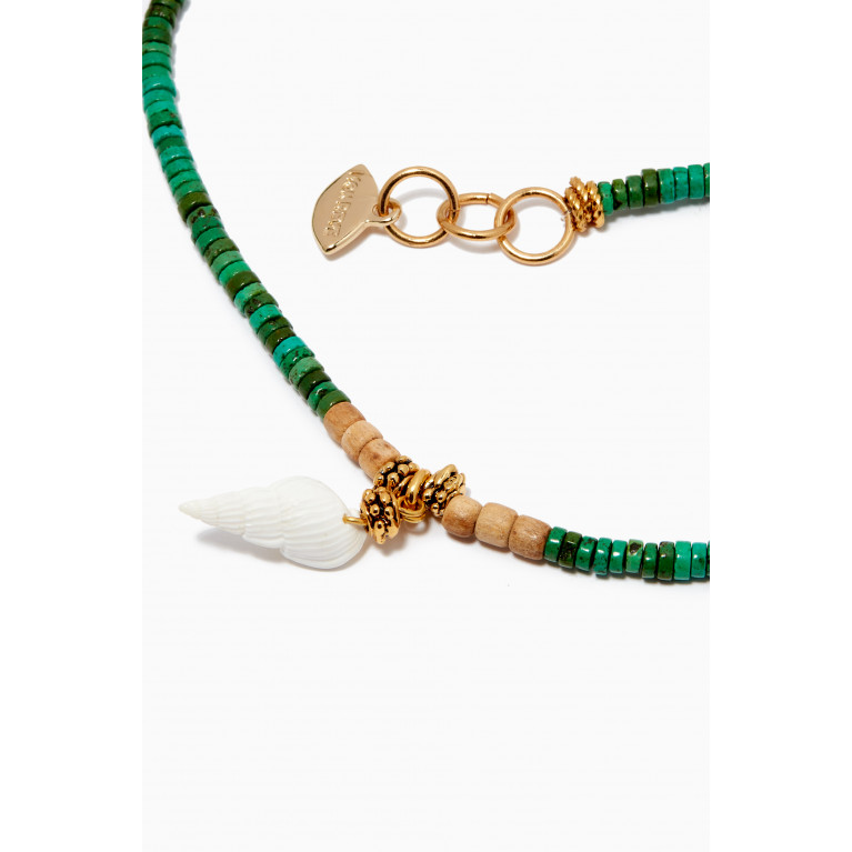 Mon Reve - Sea Whisperer Sunlit Necklace in Gold-plated Brass