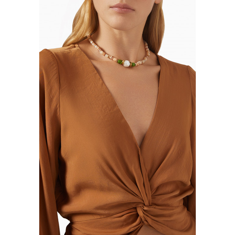 Mon Reve - Sea Whisperer Tide Necklace in Gold-plated Brass