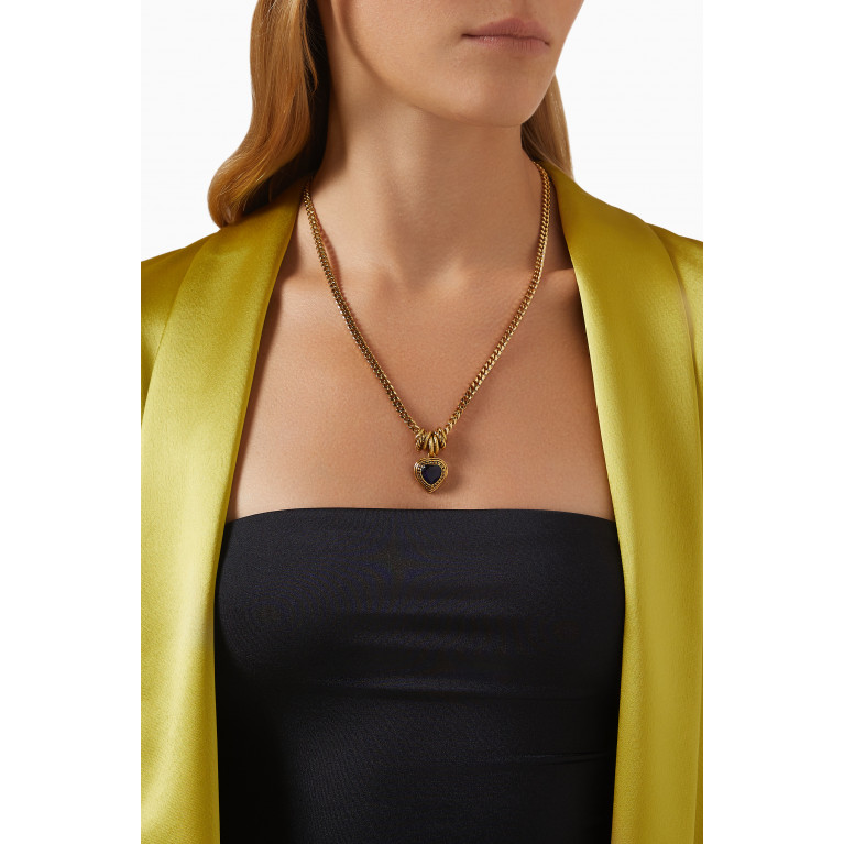 Mon Reve - Formal Towner Paradise Necklace in Gold-plated Brass