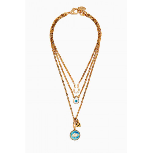 Mon Reve - Formal Towner Brizella Necklace in Gold-plated Brass