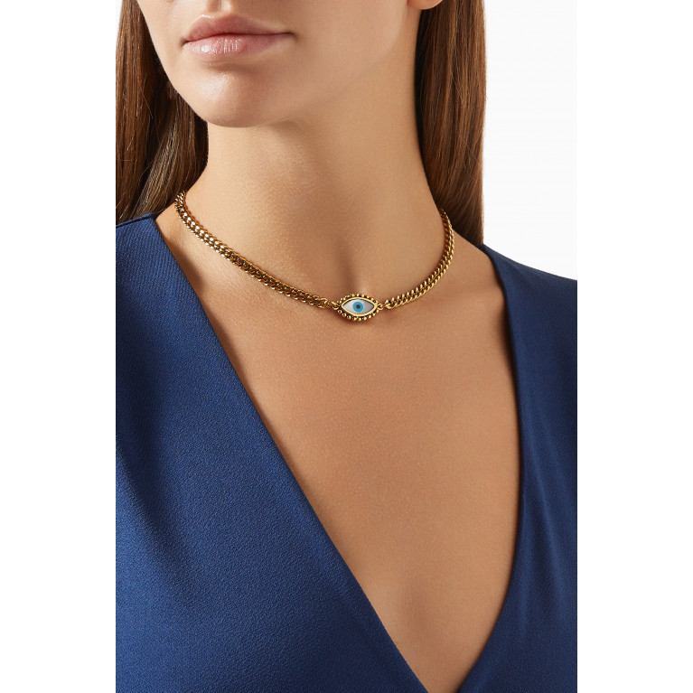 Mon Reve - Formal Towner Mei Necklace in Gold-plated Brass