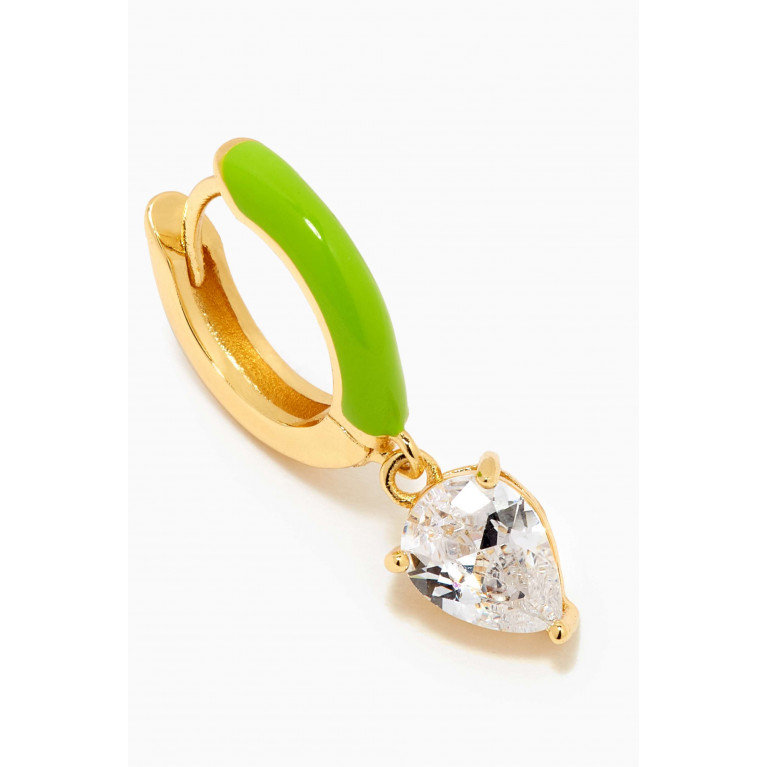 Celeste Starre - Neon Nights Hoop Earrings in 18kt Gold-plated Brass