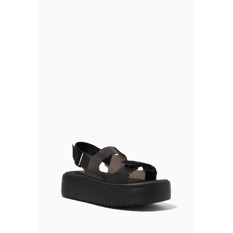 Melissa - Brave Papete Platform Sandals Black