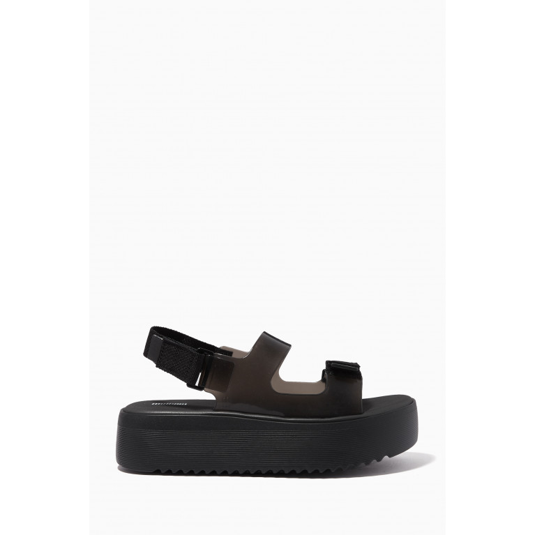Melissa - Brave Papete Platform Sandals Black