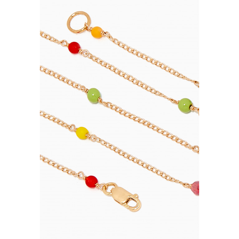 Luiny - Lover Rainbow Chain Necklace in Gold-plated Metal