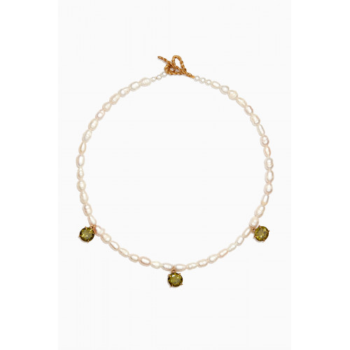 Luiny - Mondrian Hilma Pearl Necklace in Gold-plated Metal