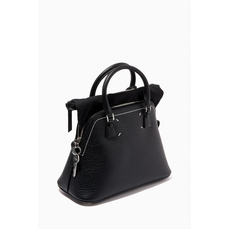 Maison Margiela - Mini 5AC Top Handle Bag in Grained Leather