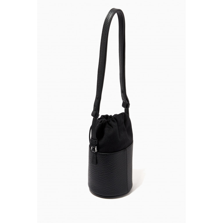 Maison Margiela - Mini 5AC Bucket Bag in Grained Leather