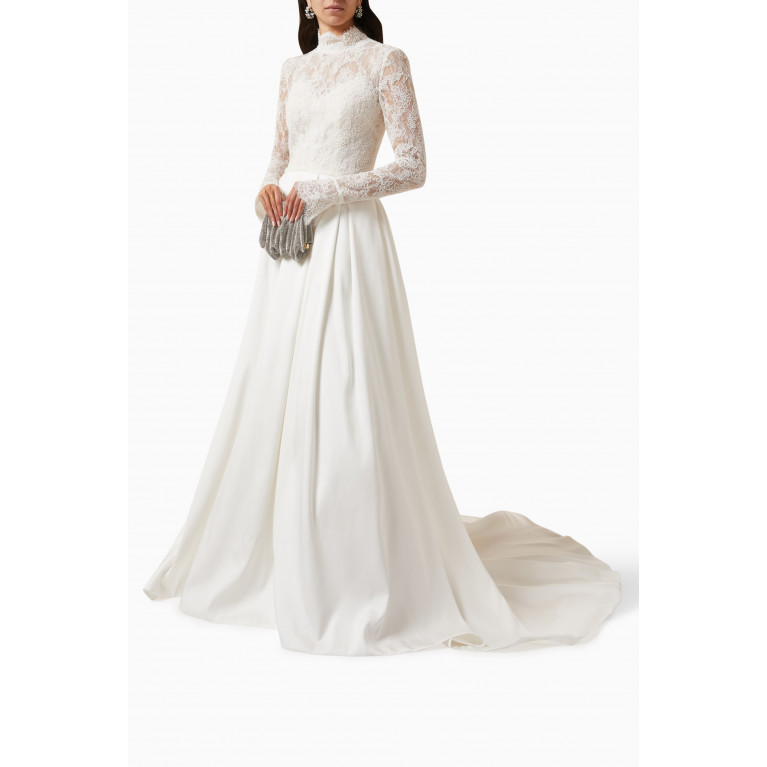 Vera Wang - Edilene Wedding Gown in Lace & Mikado