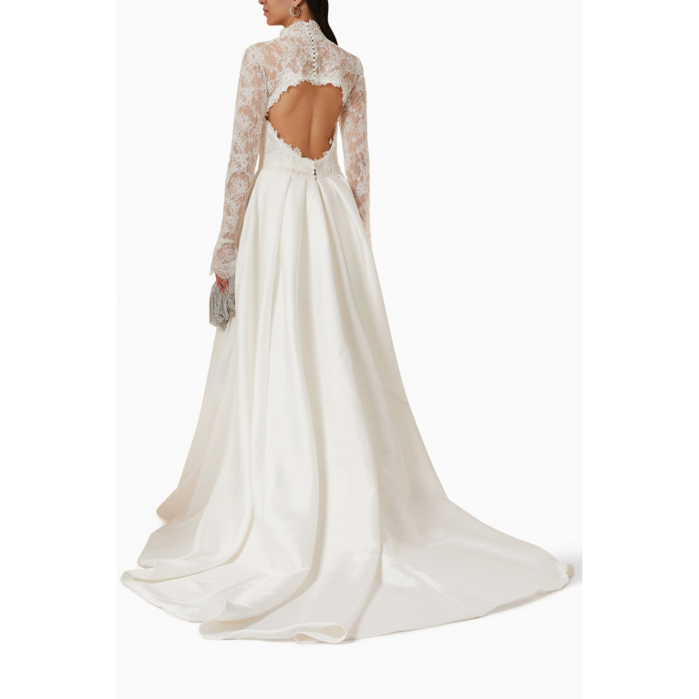 Vera Wang - Edilene Wedding Gown in Lace & Mikado